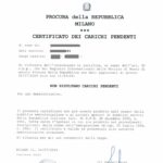 certificato carichi pendenti