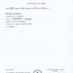certificato di morte